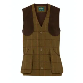 Alan Paine Rutland Mens Tweed Shooting Waistcoat - Cedar