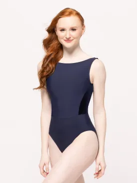 Allison Dark Navy Velvet Leotard RTW