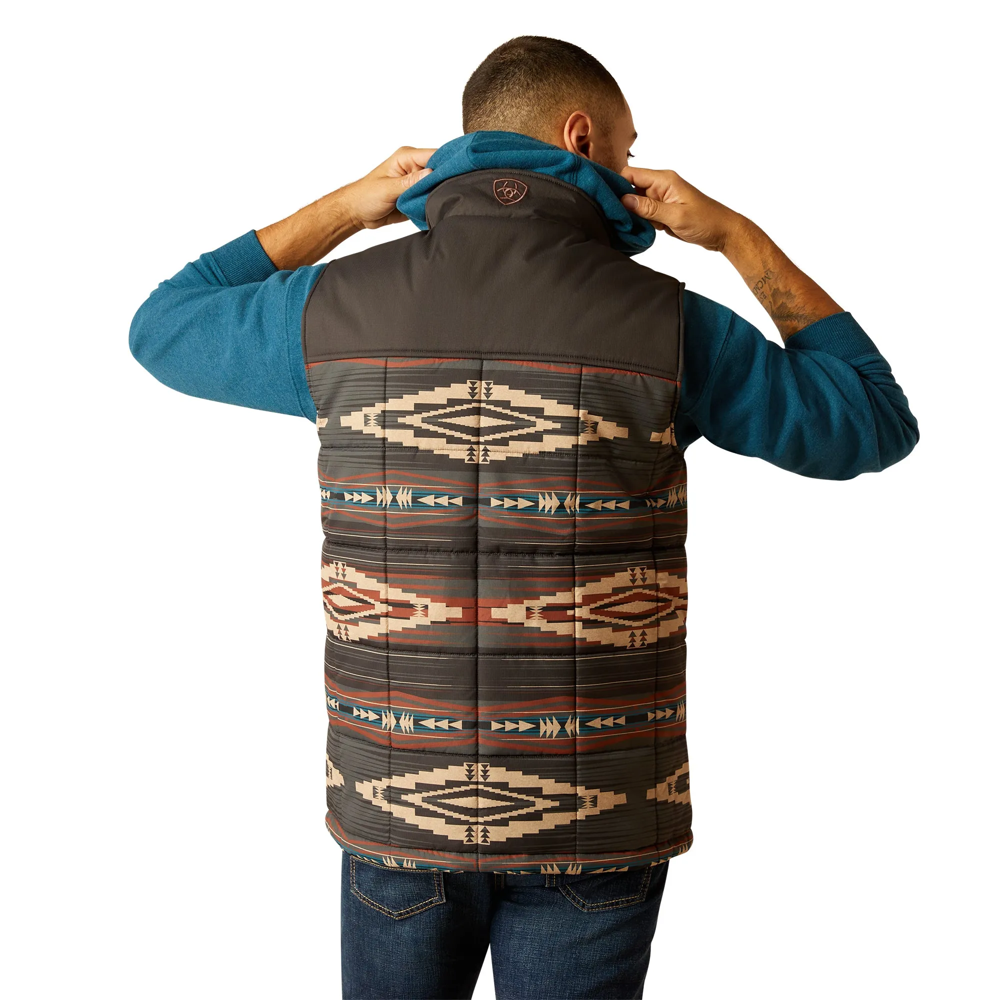 Ariat Men's Crius Cornstalk Aztec Print Insulated Vest 10052816