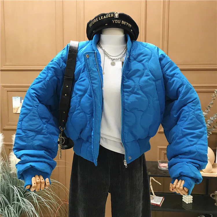 Baseball Jacket Soft Loose Short Warm Down Jacket