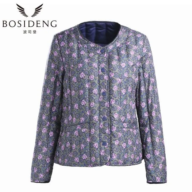 BOSIDENG womens clothing down coat winter coat regular jacket ultra light solid spring coat clearance sale B1501610 B1501612