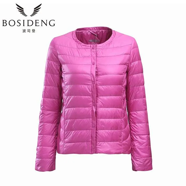 BOSIDENG womens clothing down coat winter coat regular jacket ultra light solid spring coat clearance sale B1501610 B1501612