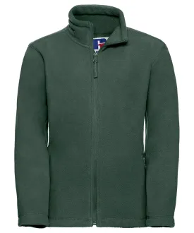 Bottle Green - Kids full-zip outdoor fleece