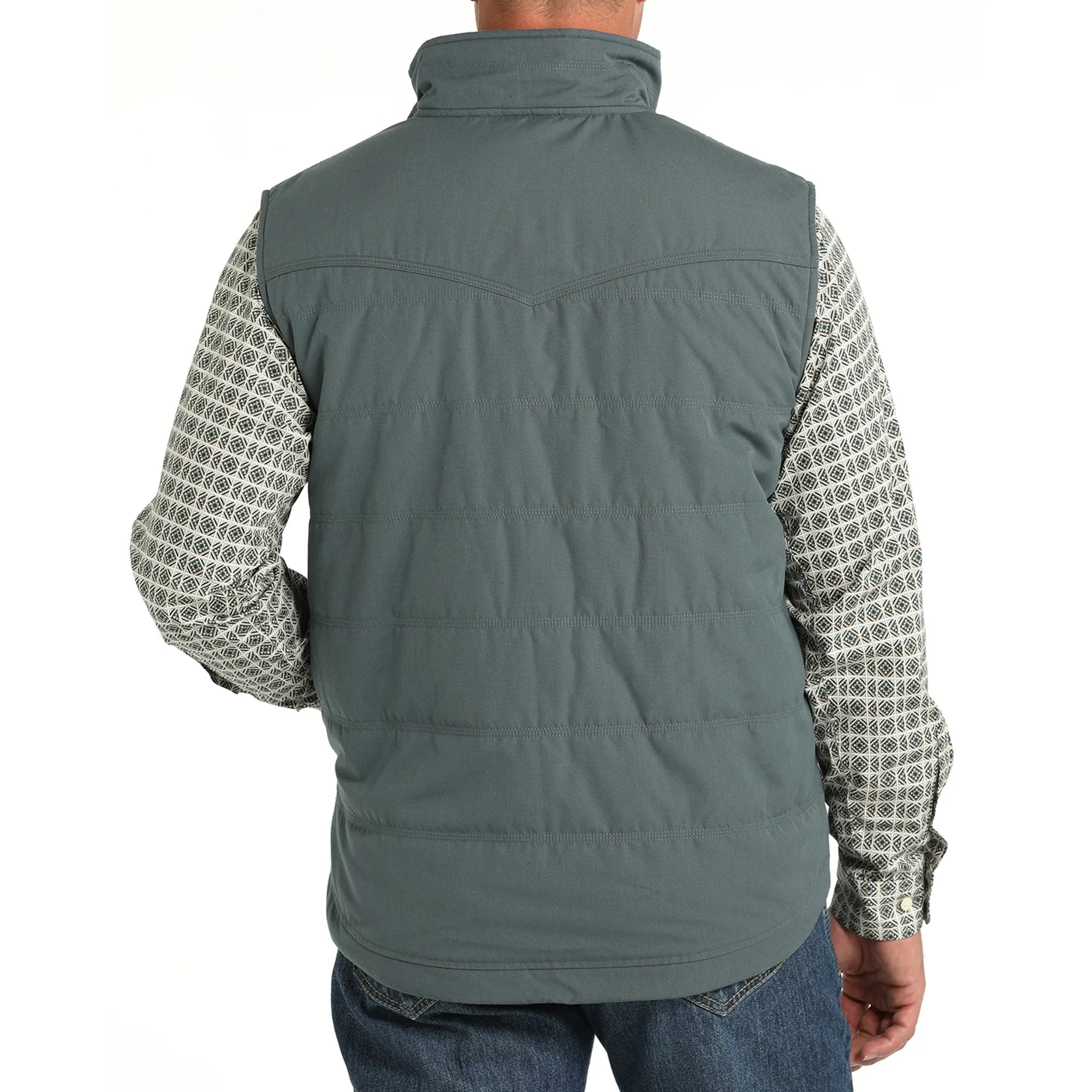 Cinch Men's Wax Coated Quilted Vest