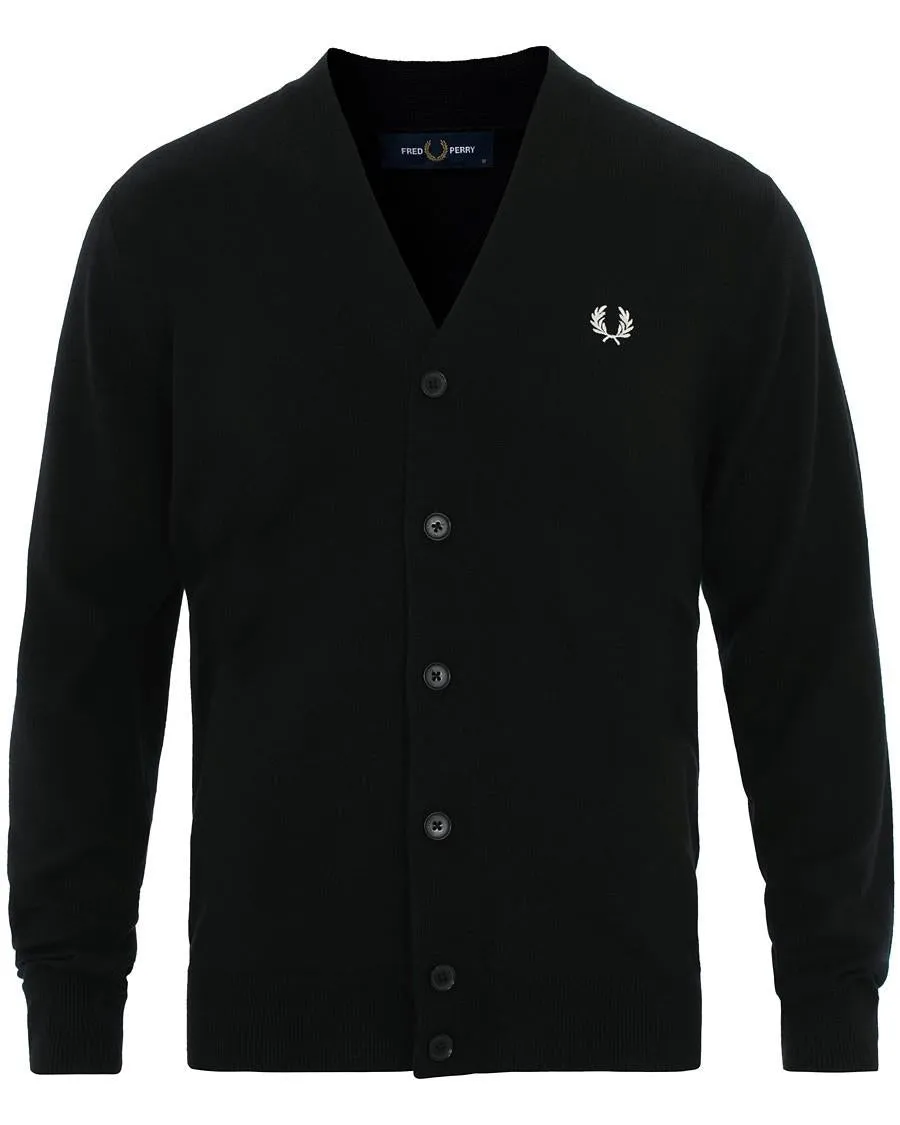 Classic Merino Cardigan (Black)