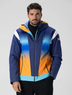 COLMAR JACKET IN BLU ORANGE AND YELLOW