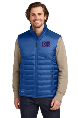 Eddie Bauer Customized Quilted Vests, Cobalt Blue