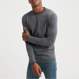 Edit Merino Crew Jumper (Granite Marl)