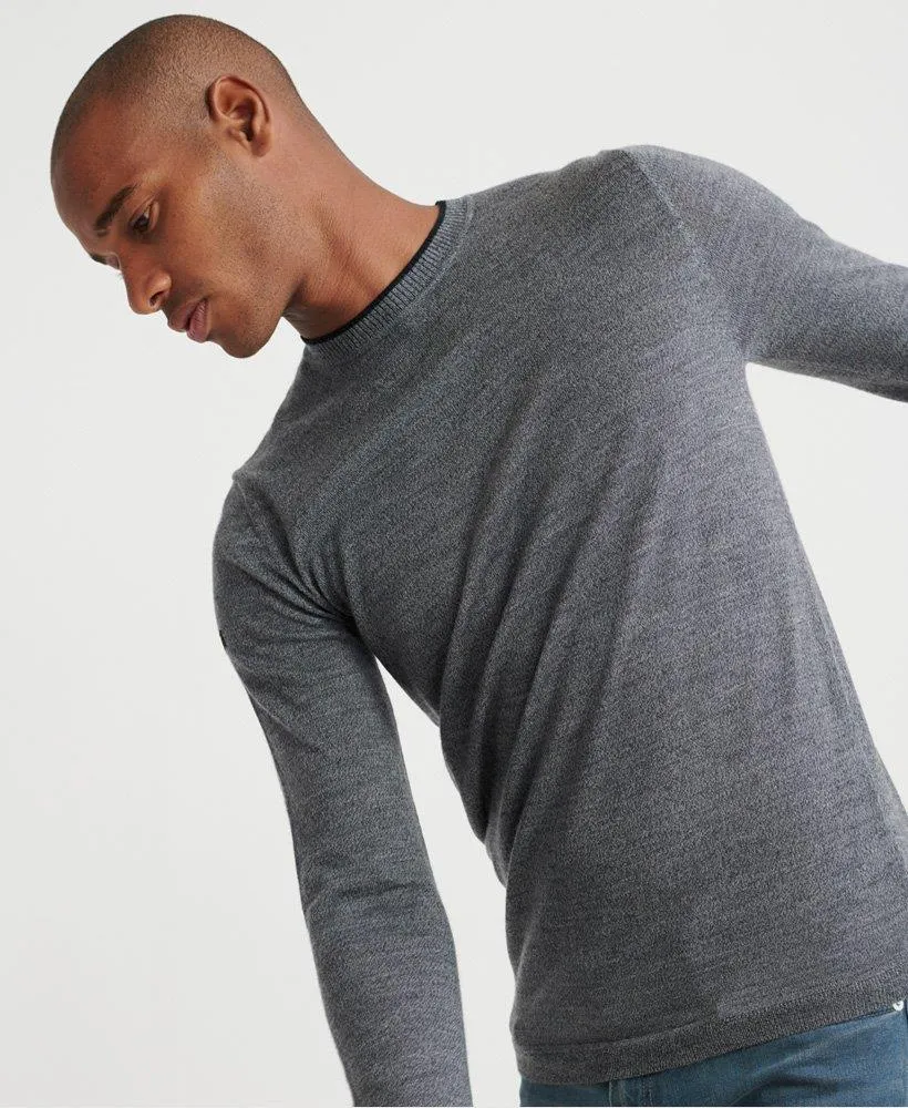 Edit Merino Crew Jumper (Granite Marl)