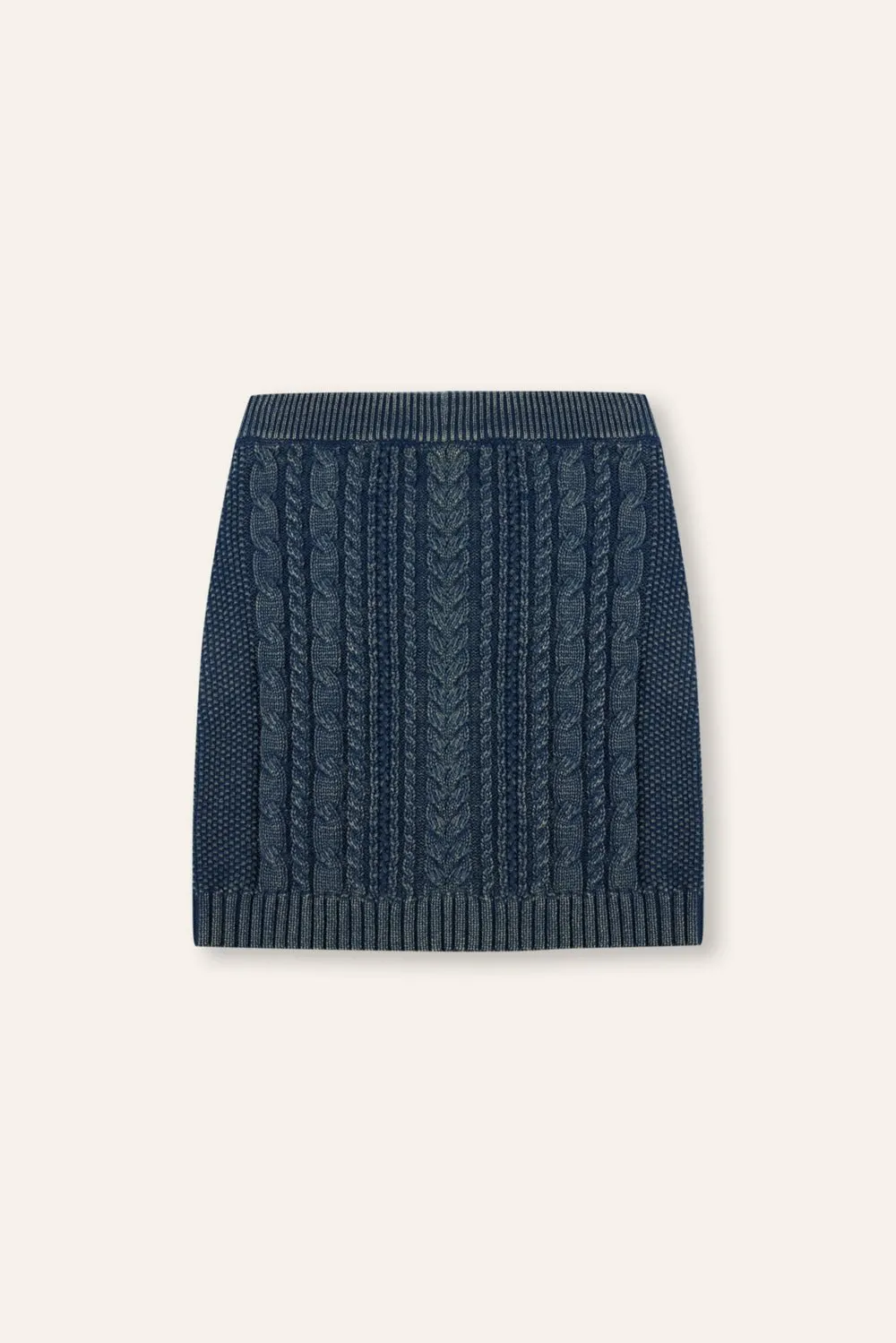 GANI cotton mini skirt (Denim blue)