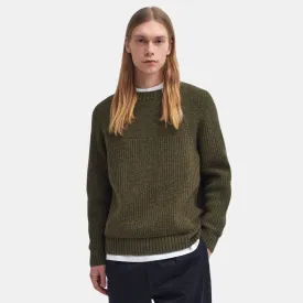 Gansey Oversized Crew Neck Jumper (Sage Mix)