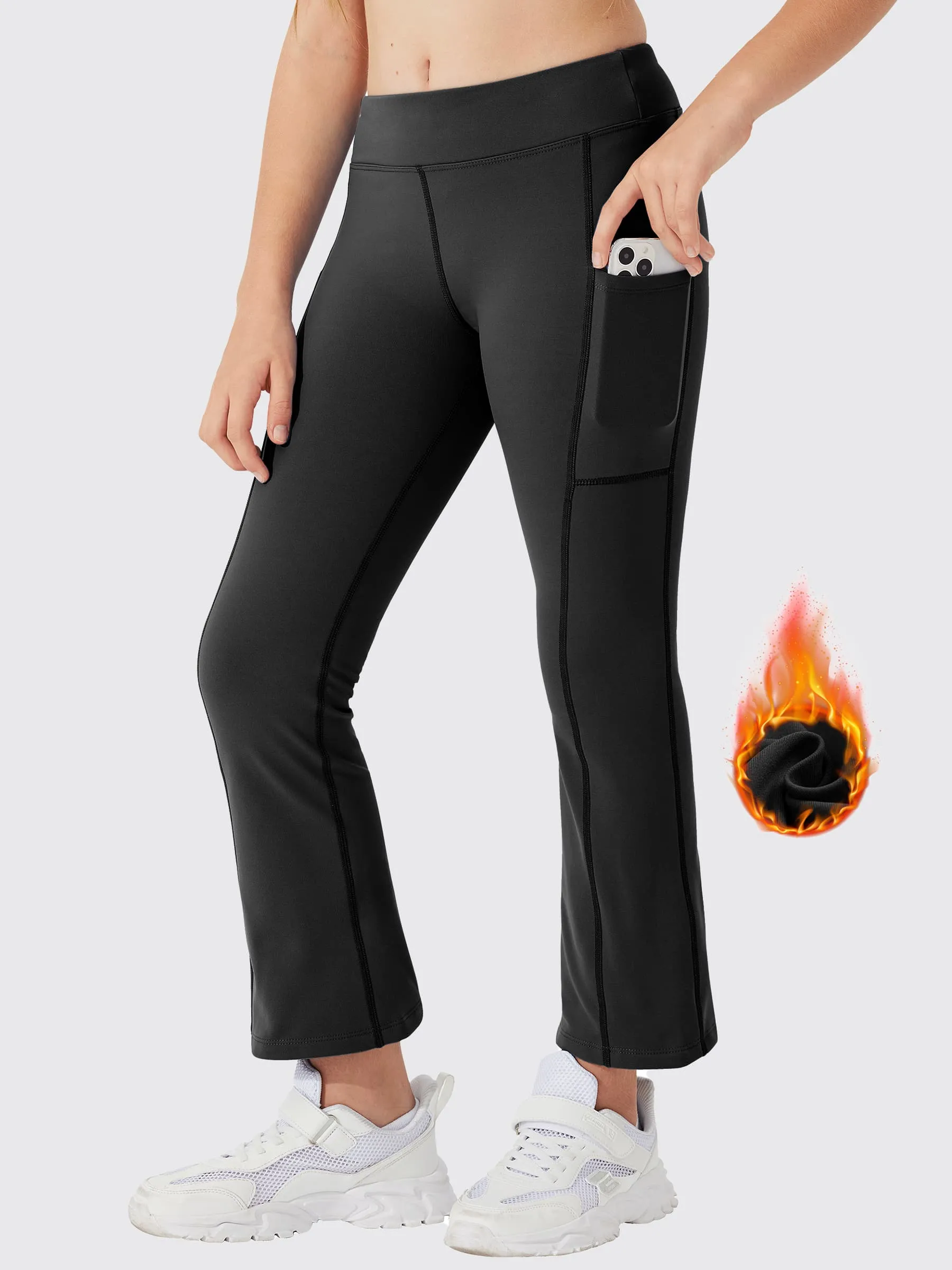 Girls' Thermal Mini-Flared Pants