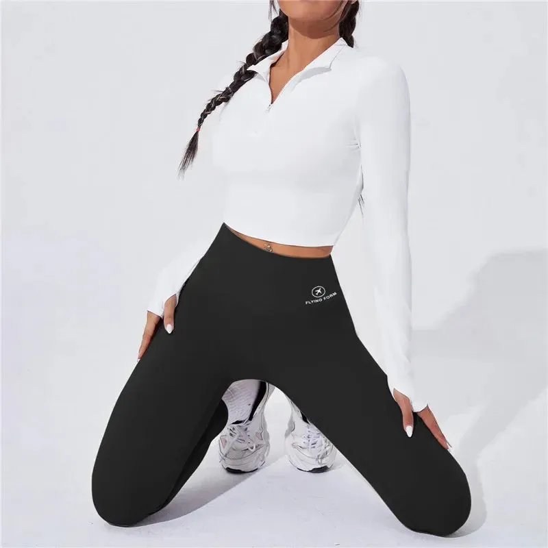 High Waist Yoga Warm Leggings Thermal Butt Lifting Tights