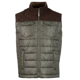 Hooey Men's Olive & Brown Packable Vest