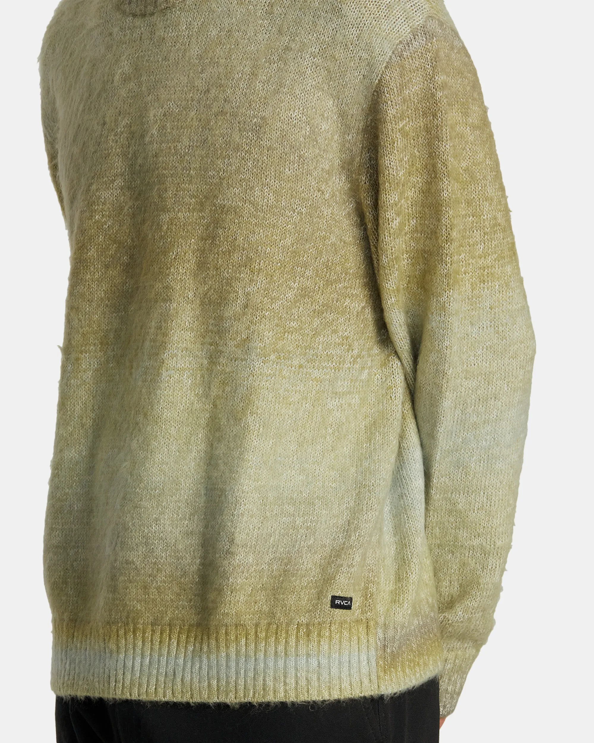 Ino Fauxhair Sweater - Green Ombre