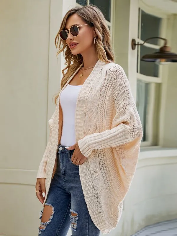 Irregular Twisted Bat Sleeve Sweater