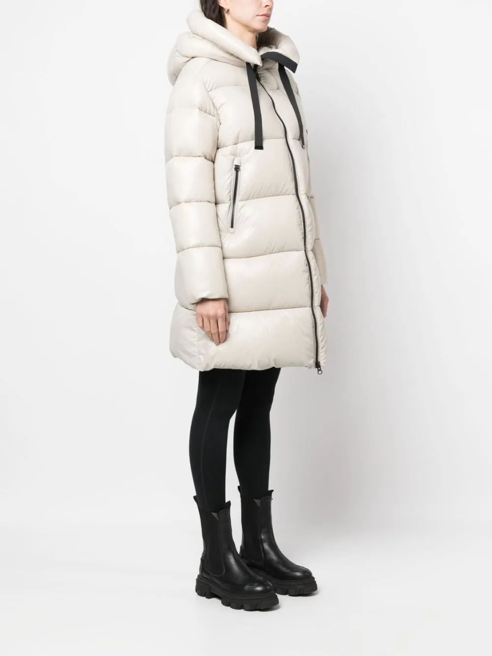 Isabel padded zip-up coat