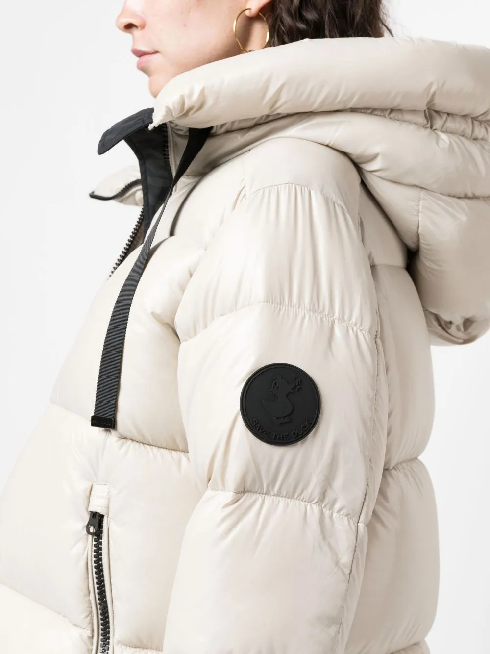 Isabel padded zip-up coat