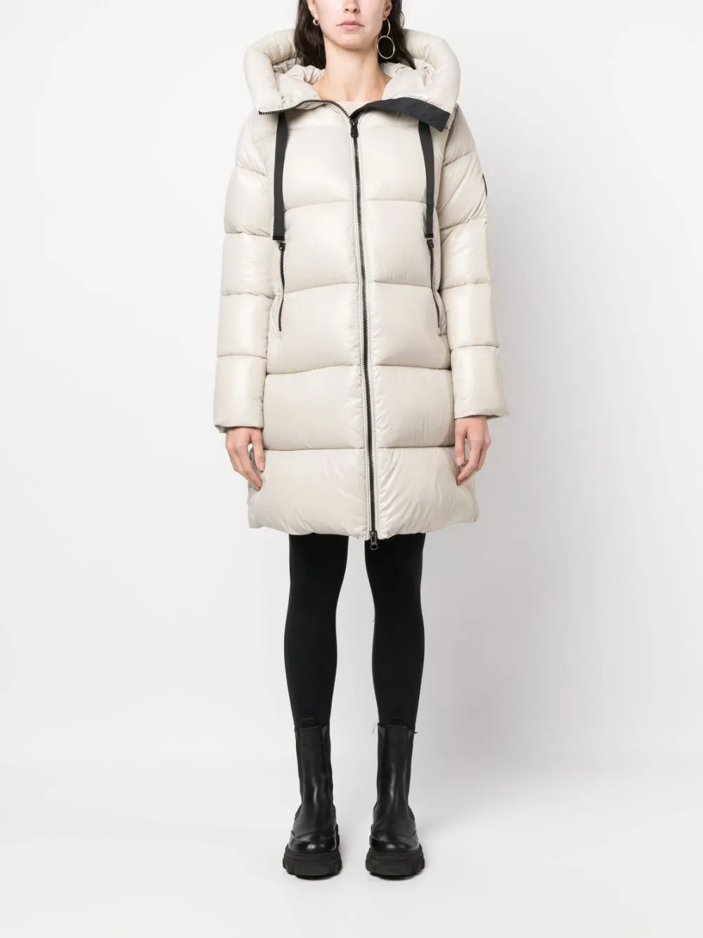 Isabel padded zip-up coat