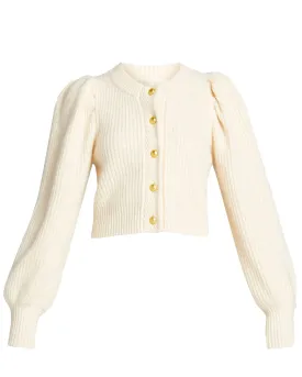 Ivory Cropped Robinson Cardigan