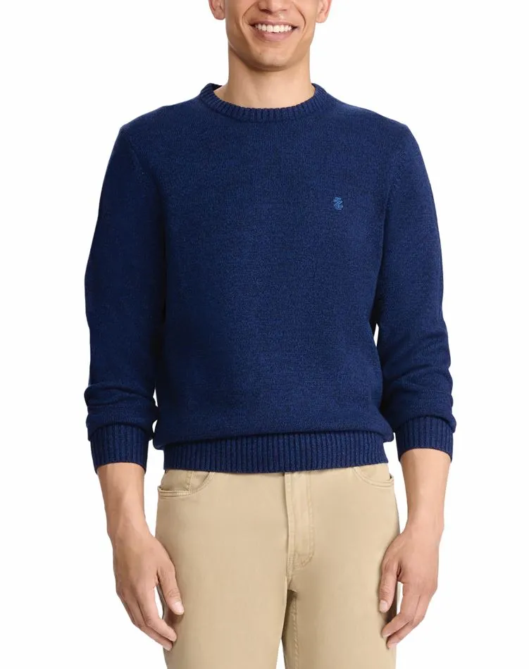 IZOD Mens 7G weekend Marled Pullover Crewneck Sweater