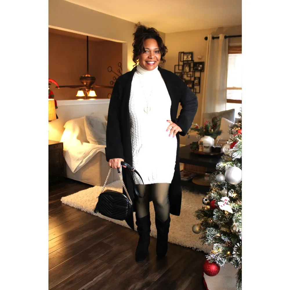 Jayla Cable Knit Sweater Dress