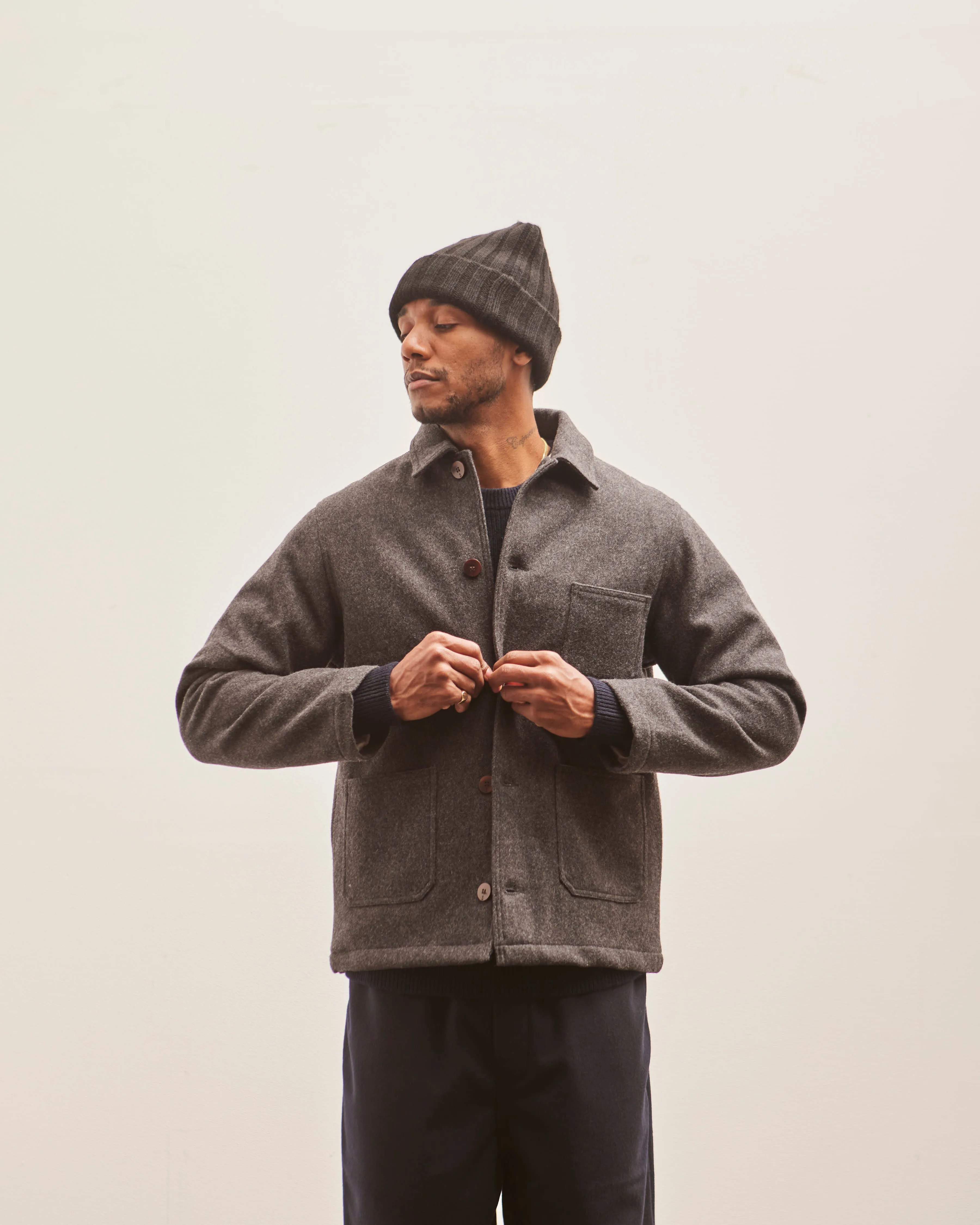 La Paz Baptista Jacket, Dark Grey Mesc