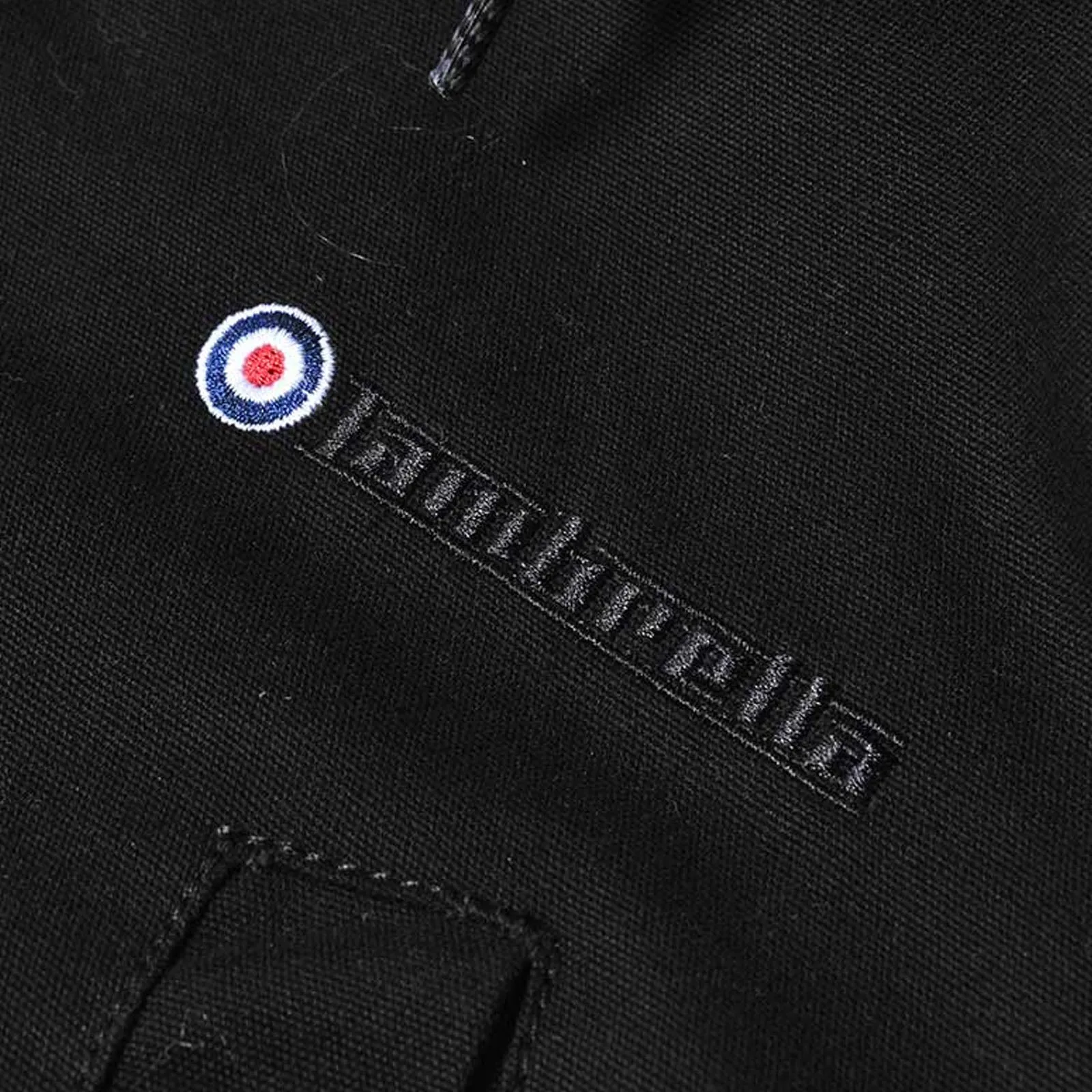 Lambretta Sherpa Lined Faux Fur Hooded Parka Jacket - Black