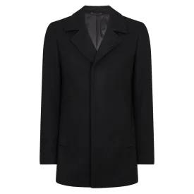 Lohman Wool Overcoat - Black