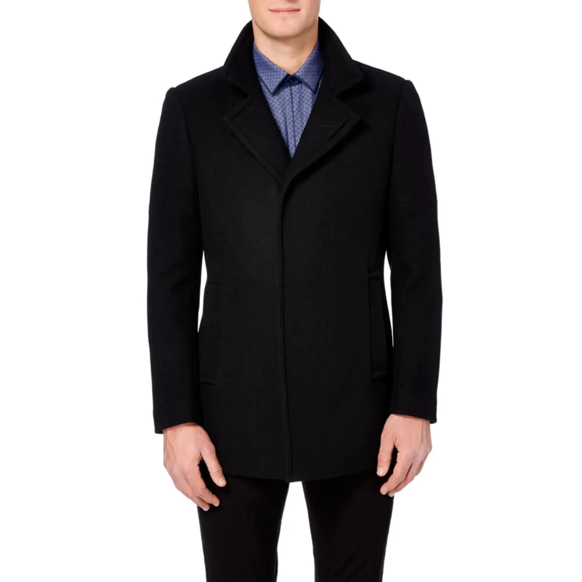 Lohman Wool Overcoat - Black