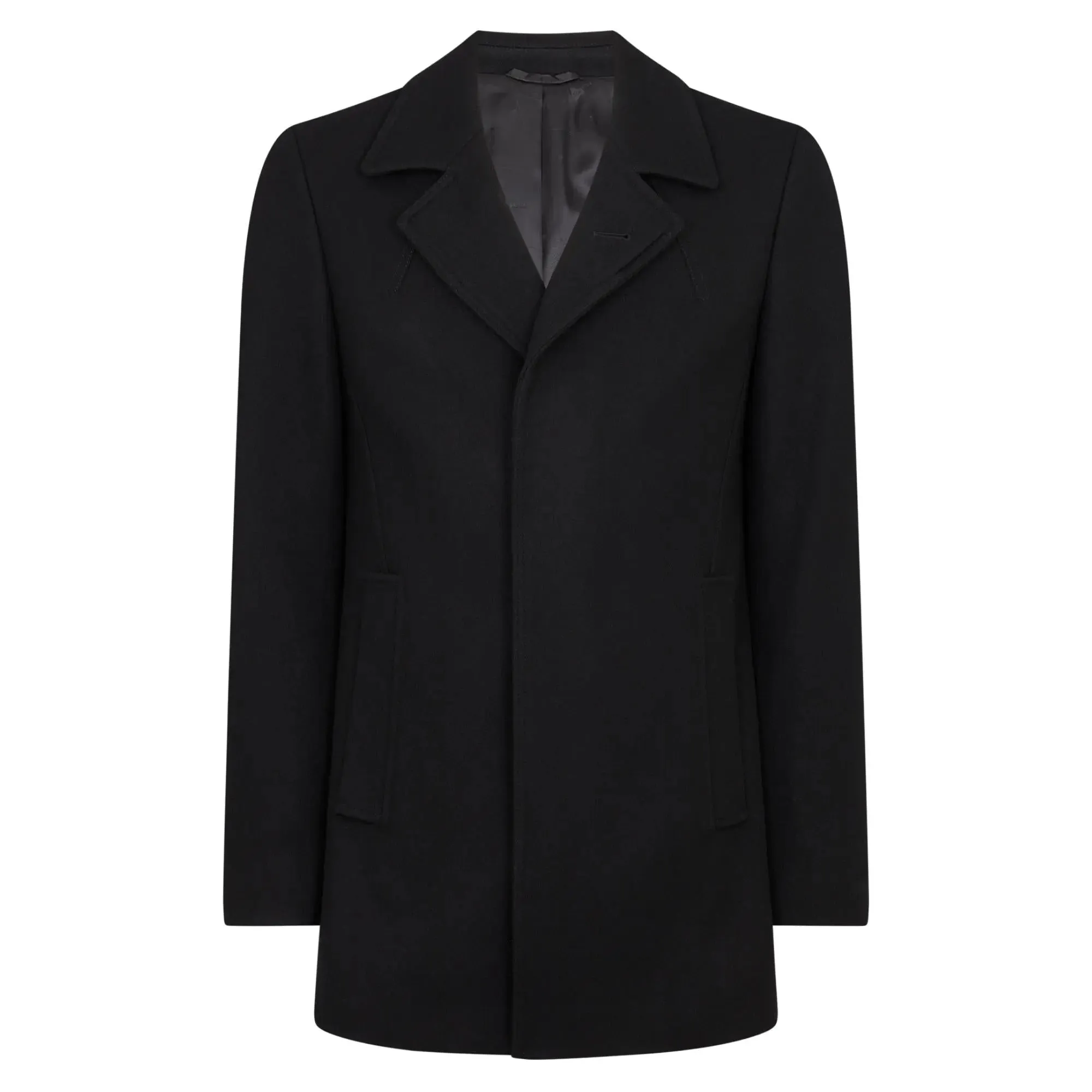 Lohman Wool Overcoat - Black