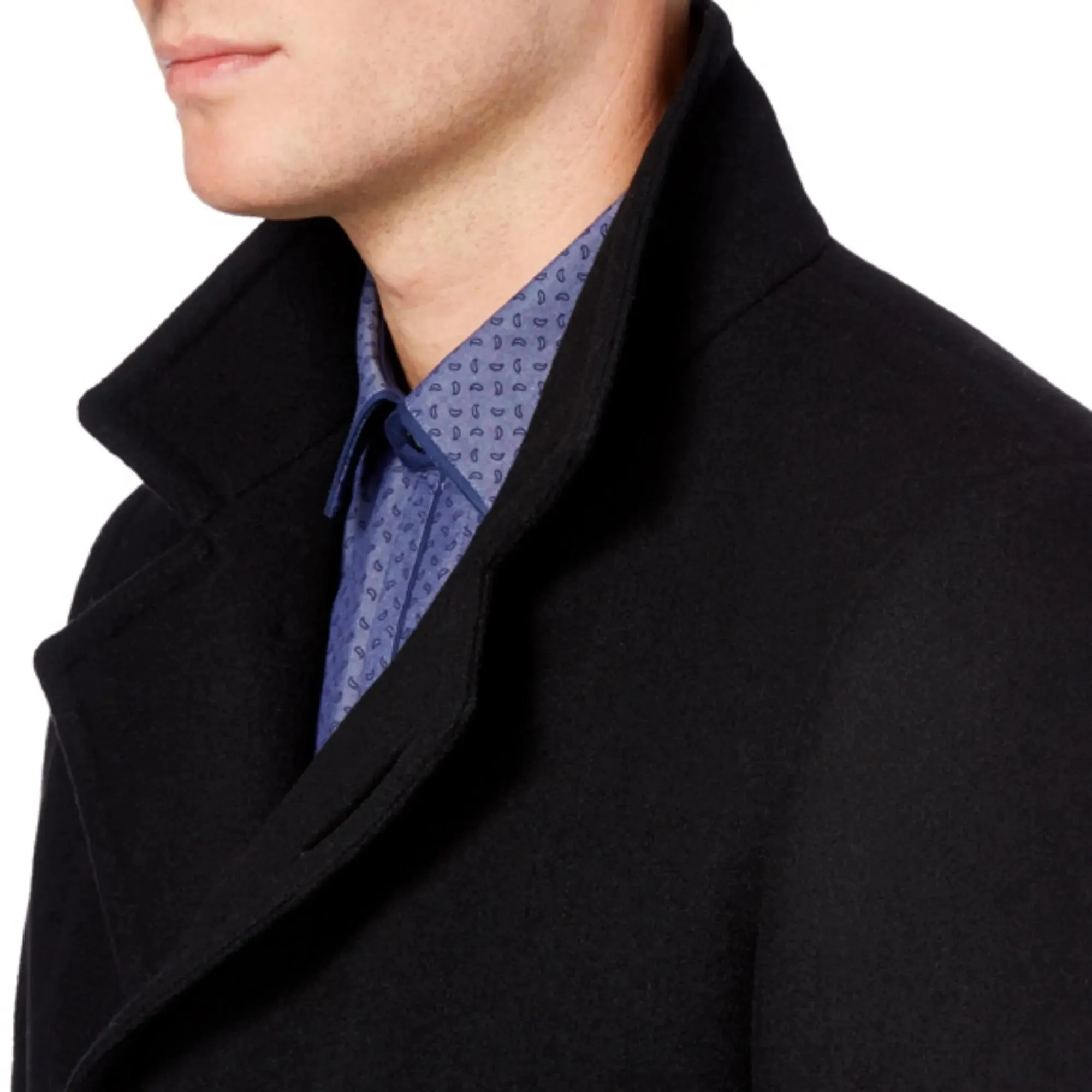 Lohman Wool Overcoat - Black