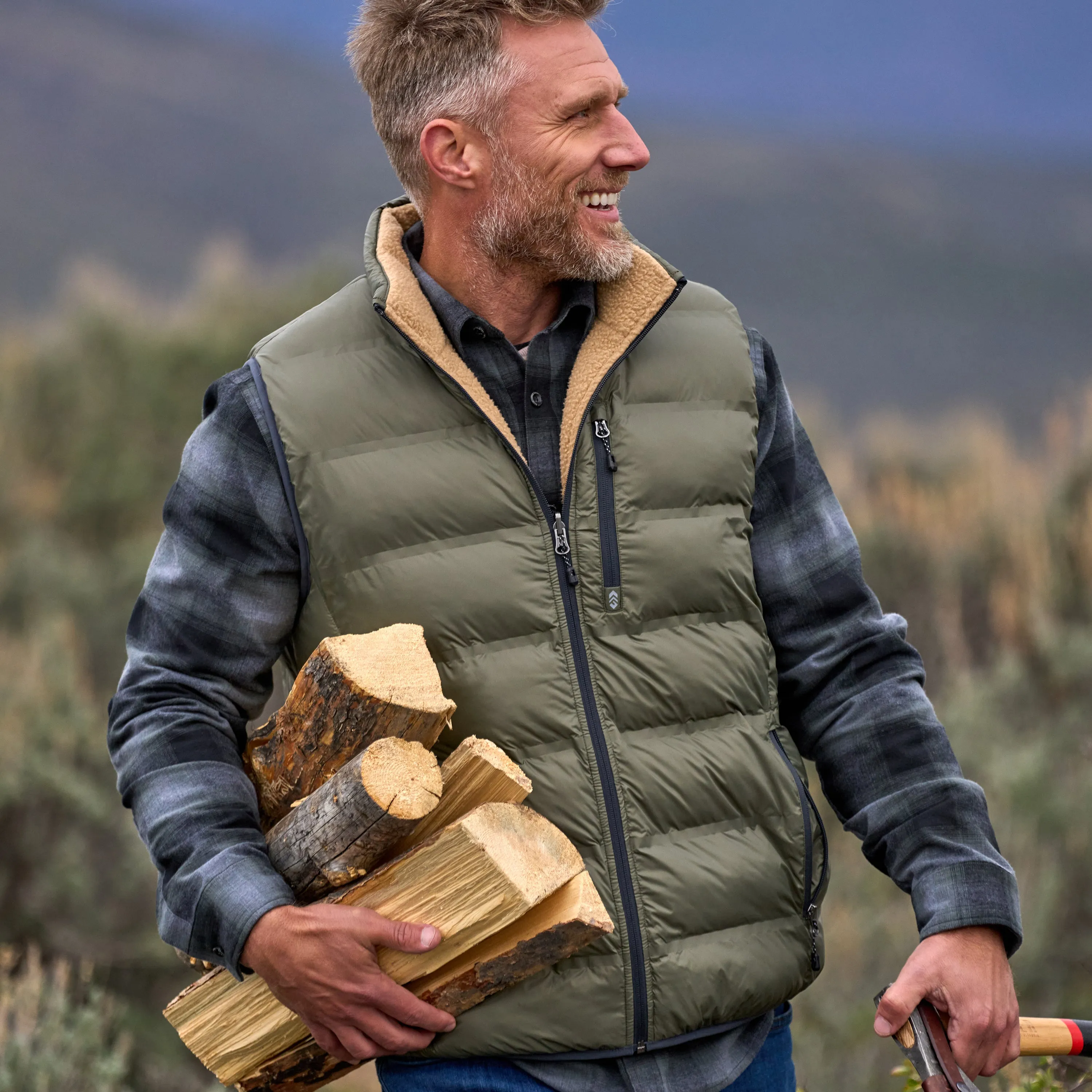 Men's Pine Creek Quilted Reversible Vest