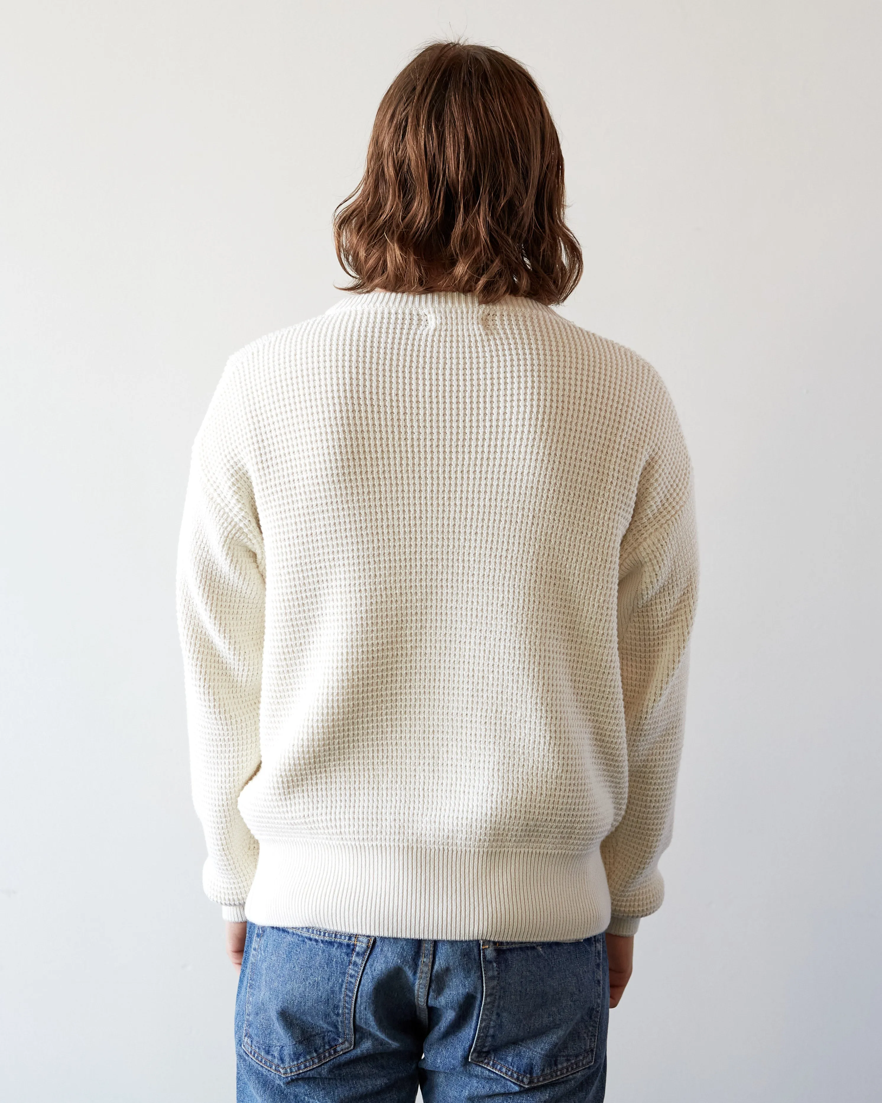 Merz b. Schwanen Waffle Pullover, Nature