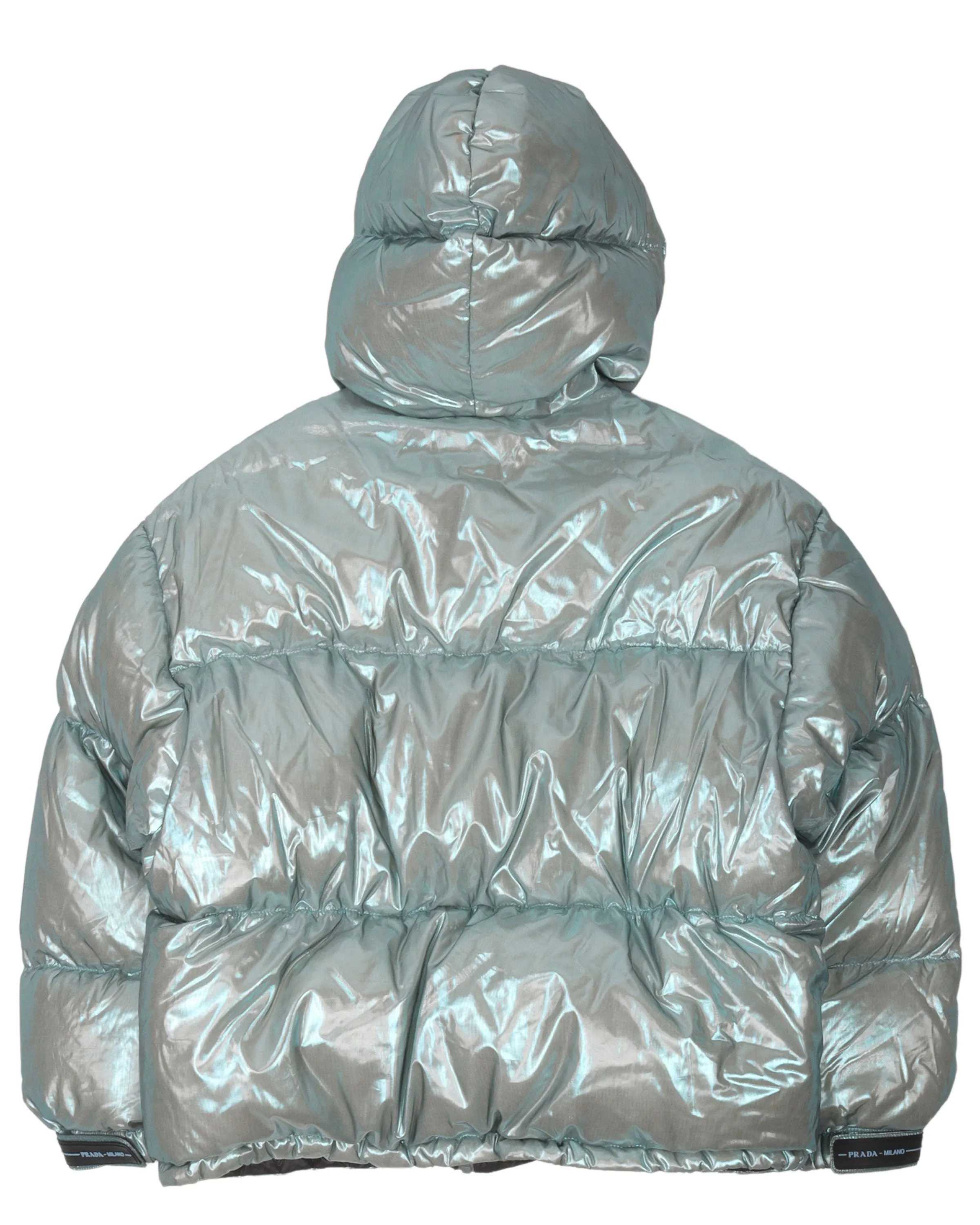 Metallic Down-Filled Puffer Jacket