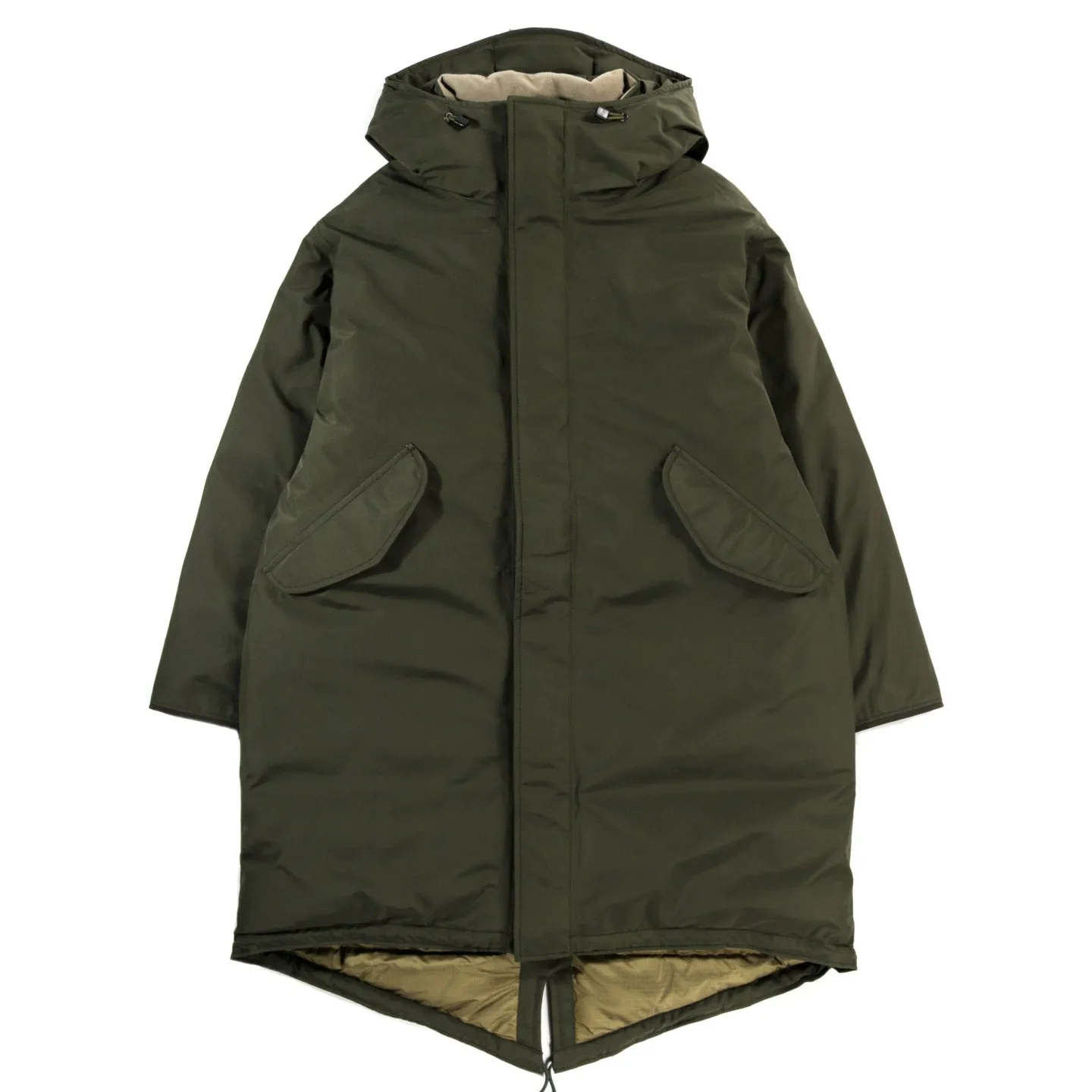 NANAMICA GORE-TEX DOWN LONG PARKA KHAKI GREEN