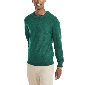 Nautica Mens Solid Cotton Crew Neck Sweater