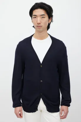 Navy & Grey Knit Cardigan