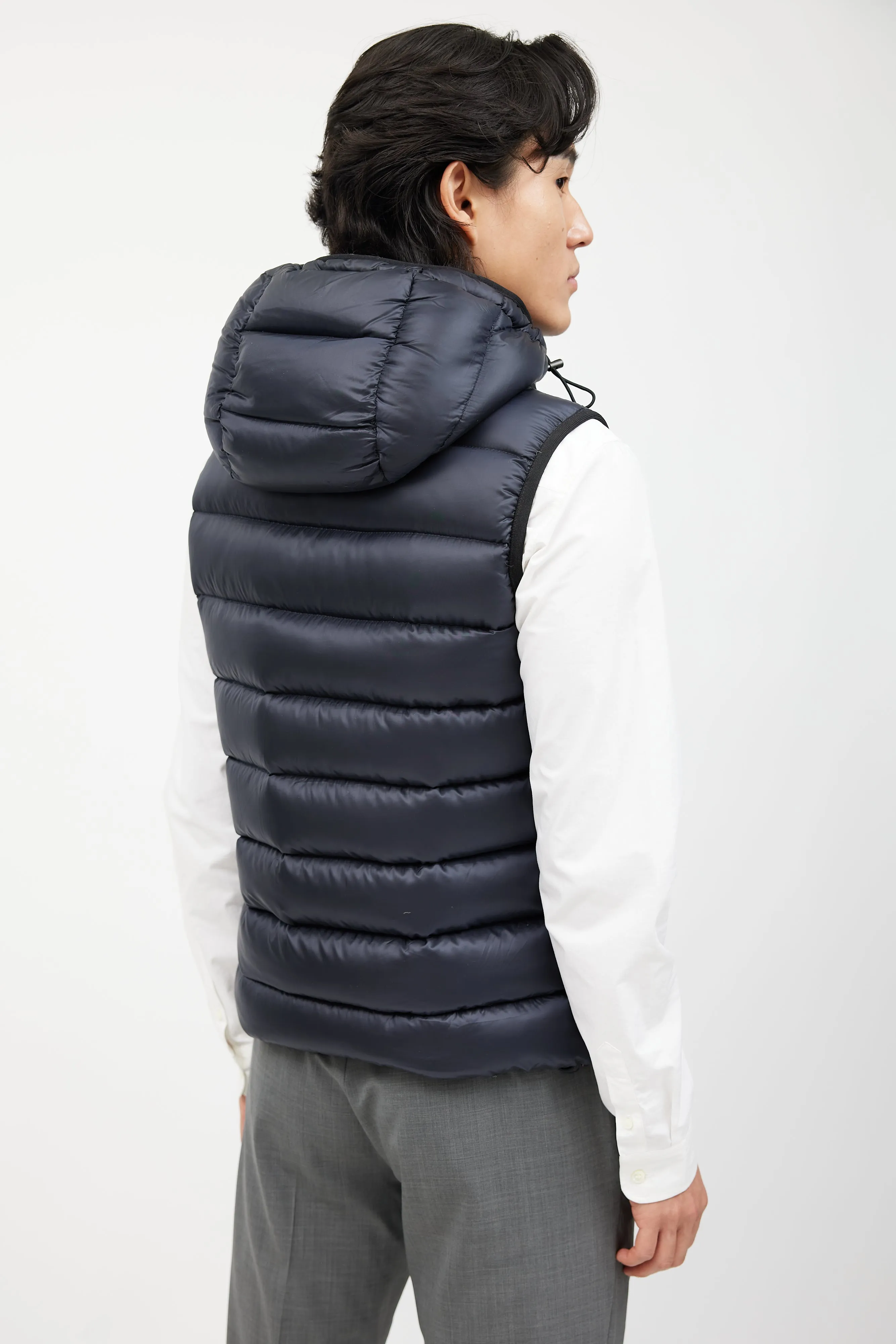 Navy Down Quilted Vest