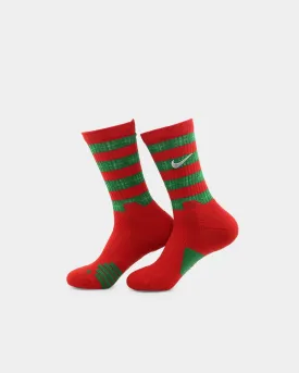 Nike Xmas Elite Crew Socks University Red