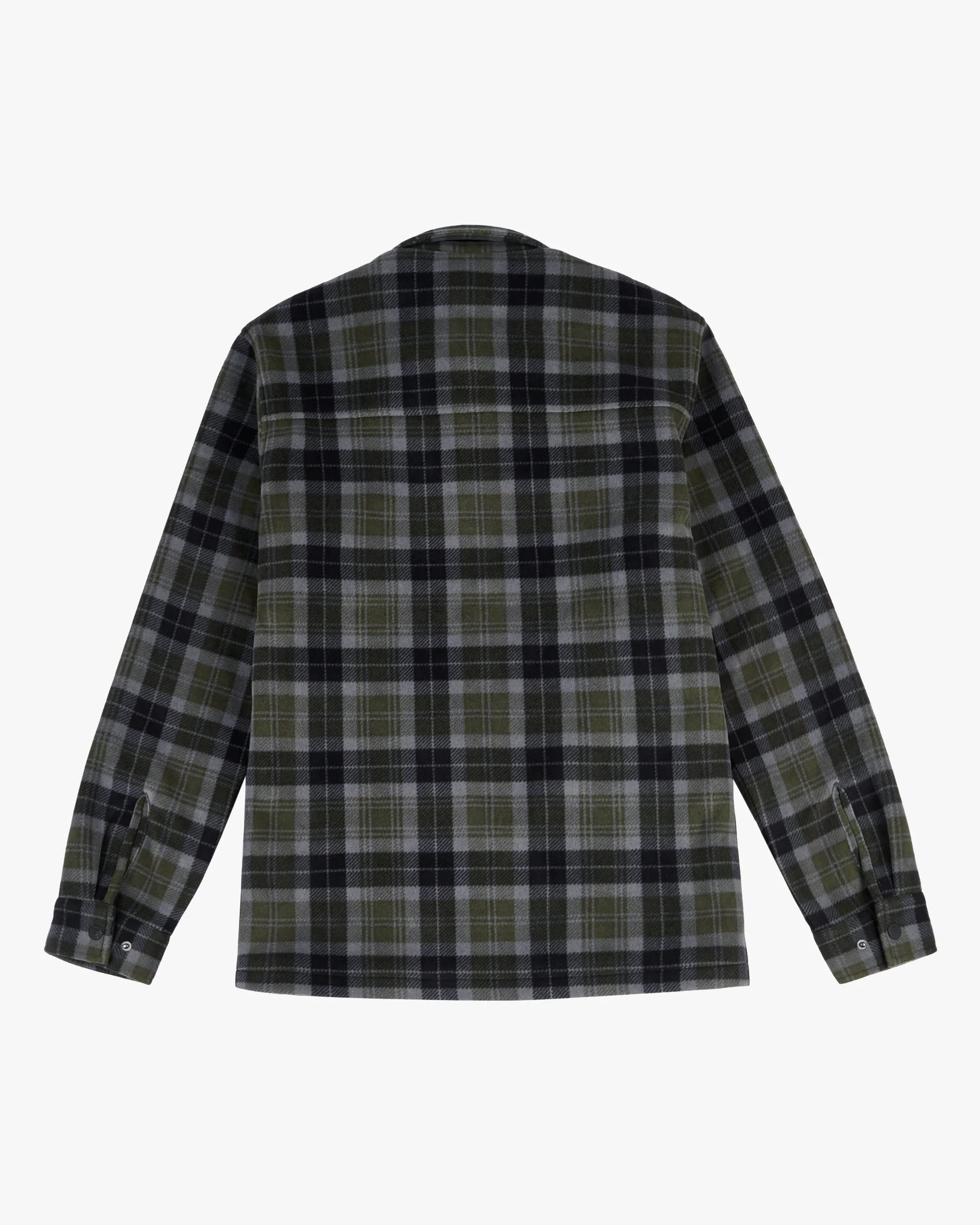 Penfield Checked Polar Fleece Jacket - Forest Night