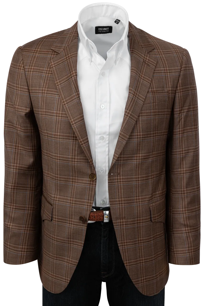 Pinto Ranch Tan & Brown Plaid Sport Coat