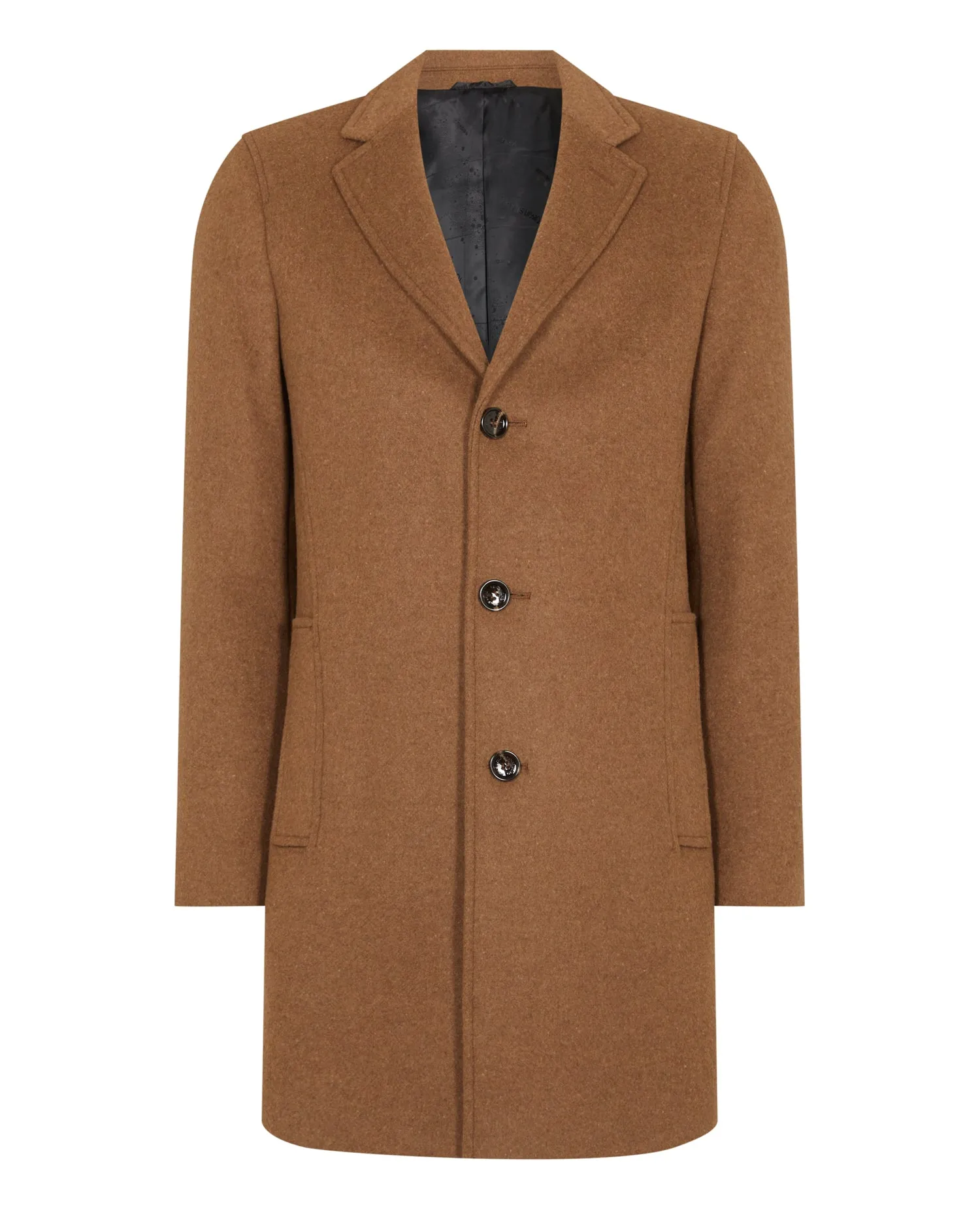 Remus Uomo Raeburn Tailored Coat - Dark Orange