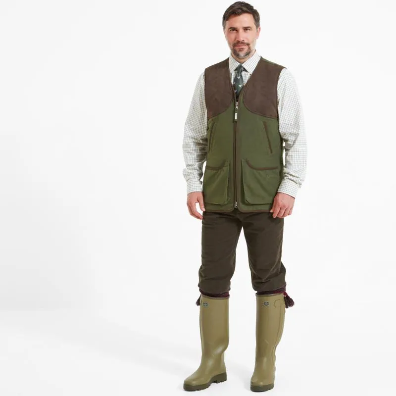 Schoffel Stamford II Mens Shooting Vest - Hunter Green