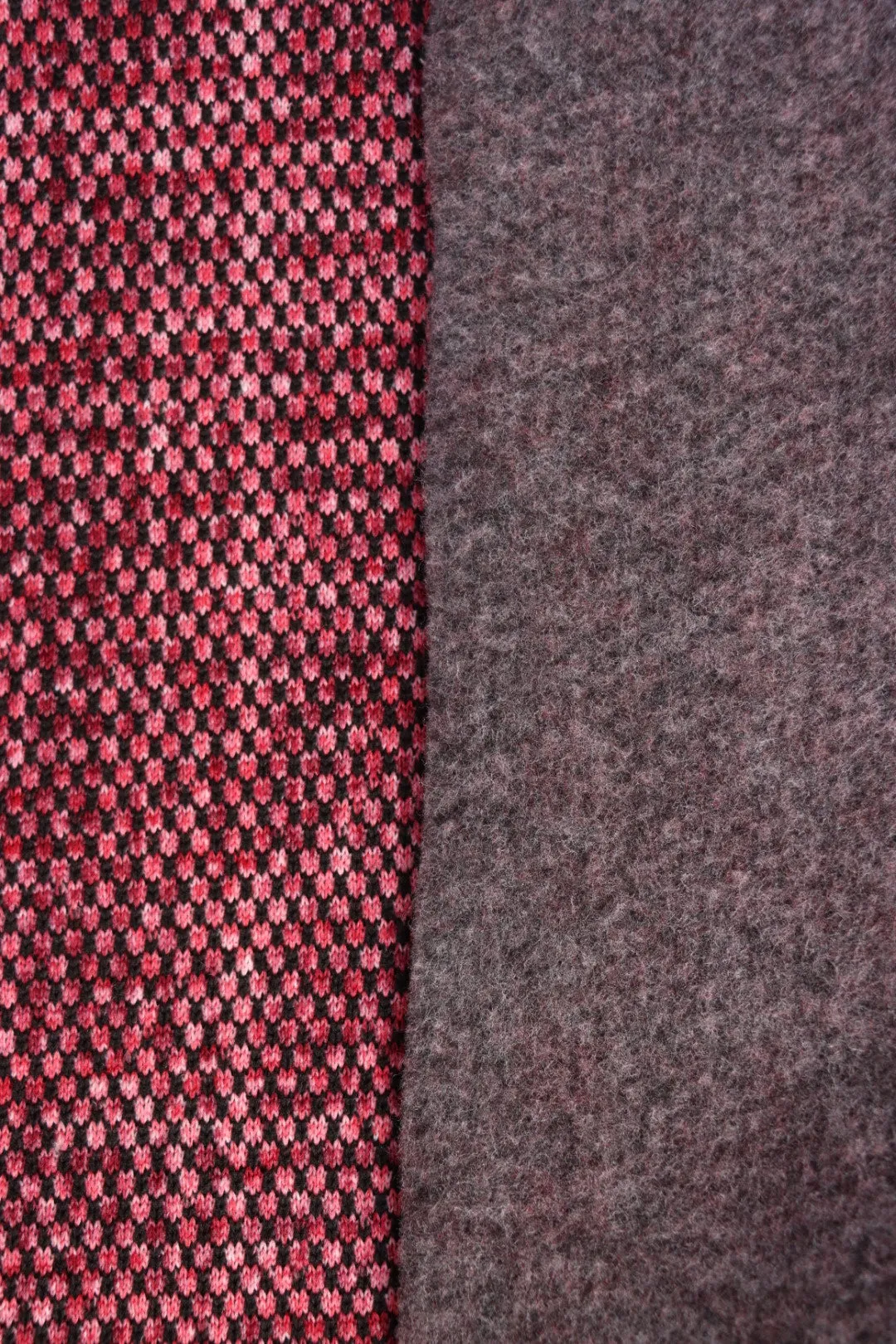 Shades of Red Geneva Luxe Sweater Fleece | By The Half Yard