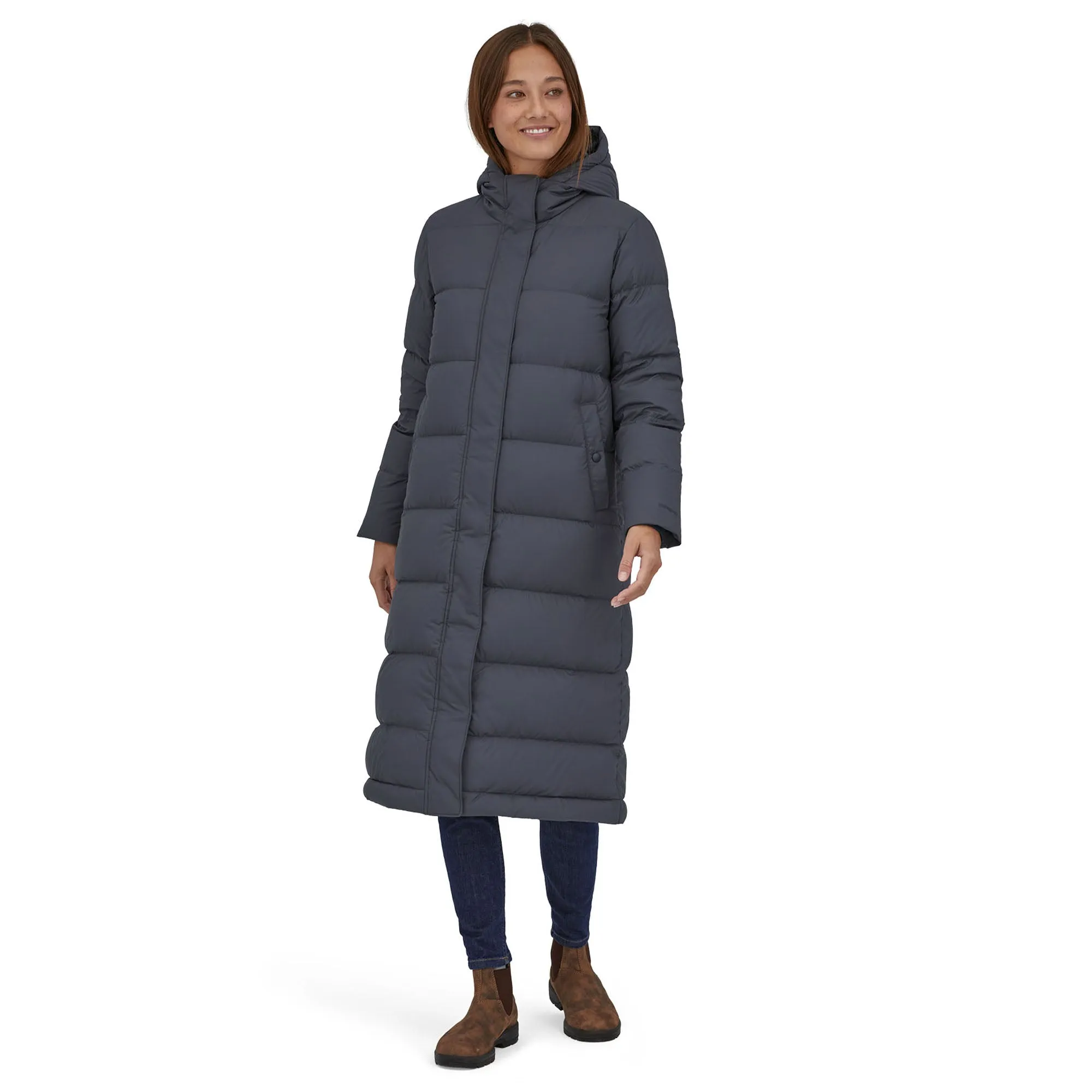 Silent Down Long Parka Womens