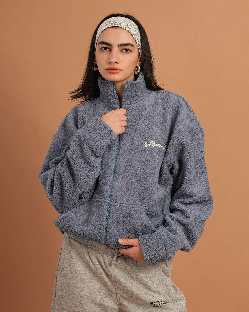 Sky Blue Fleece Jacket