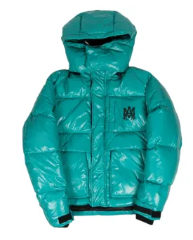 Teal Down Puffer Jacket