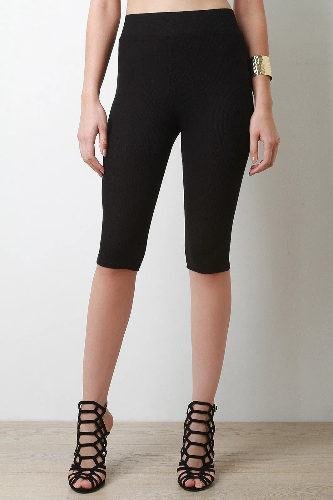 Thermal Knit Capri Leggings