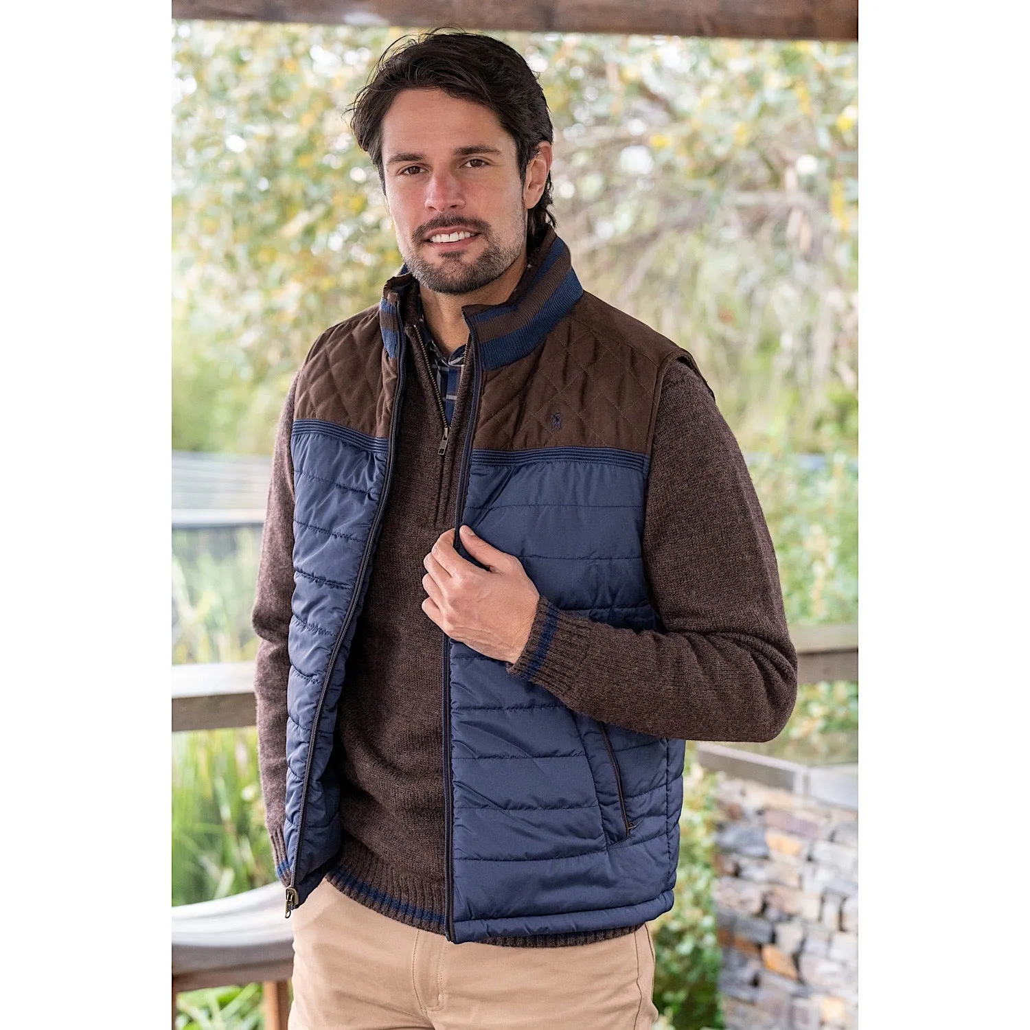 Thomas Cook Mens Lucknow Reversible Vest Navy